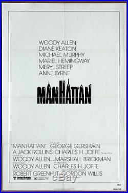 Woody Allen Manhattan Vintage Original 1979 Movie Poster