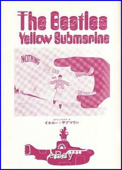 YELLOW SUBMARINE The BEATLES Japanese movie program #1 Vintage 1969 NEAR MINT