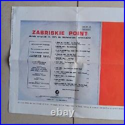 ZABRISKIE POINT 1970 ORIGINAL MOVIE POSTER 16x39 RARE vintage