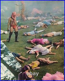 ZARDOZ MOVIE POSTER Original 1974 SEAN CONNERY 20x16 Printed Italy Vintage RARE